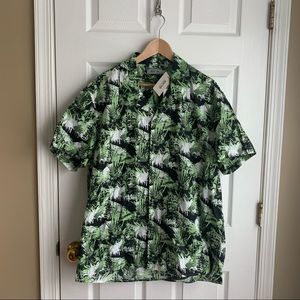 Kenneth Cole Printed S/S Button-Down